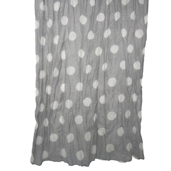 Light Gray Polka Dot Scarf Wrap Thin Material 74 in - Picture 5 of 5